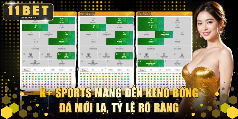 K+ Sports mang đến Keno bóng đá mới lạ, tỷ lệ rõ ràng